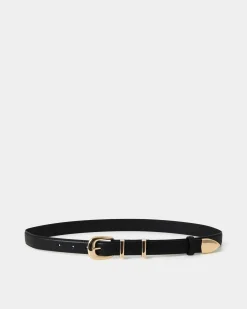 Forcast Finnley Leather Belt Black Hot