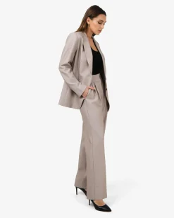 Forcast Fitzroy Single Breasted Blazer Oyster Beige Best