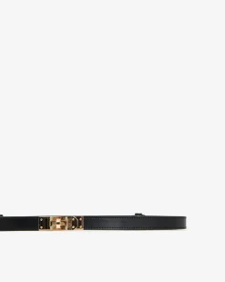 Forcast Gabriela Leather Belt Black Online