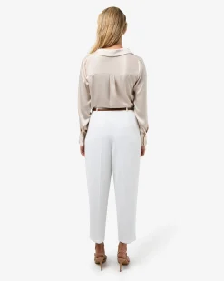 Forcast Ganni Tapered Pants Ivory Hot