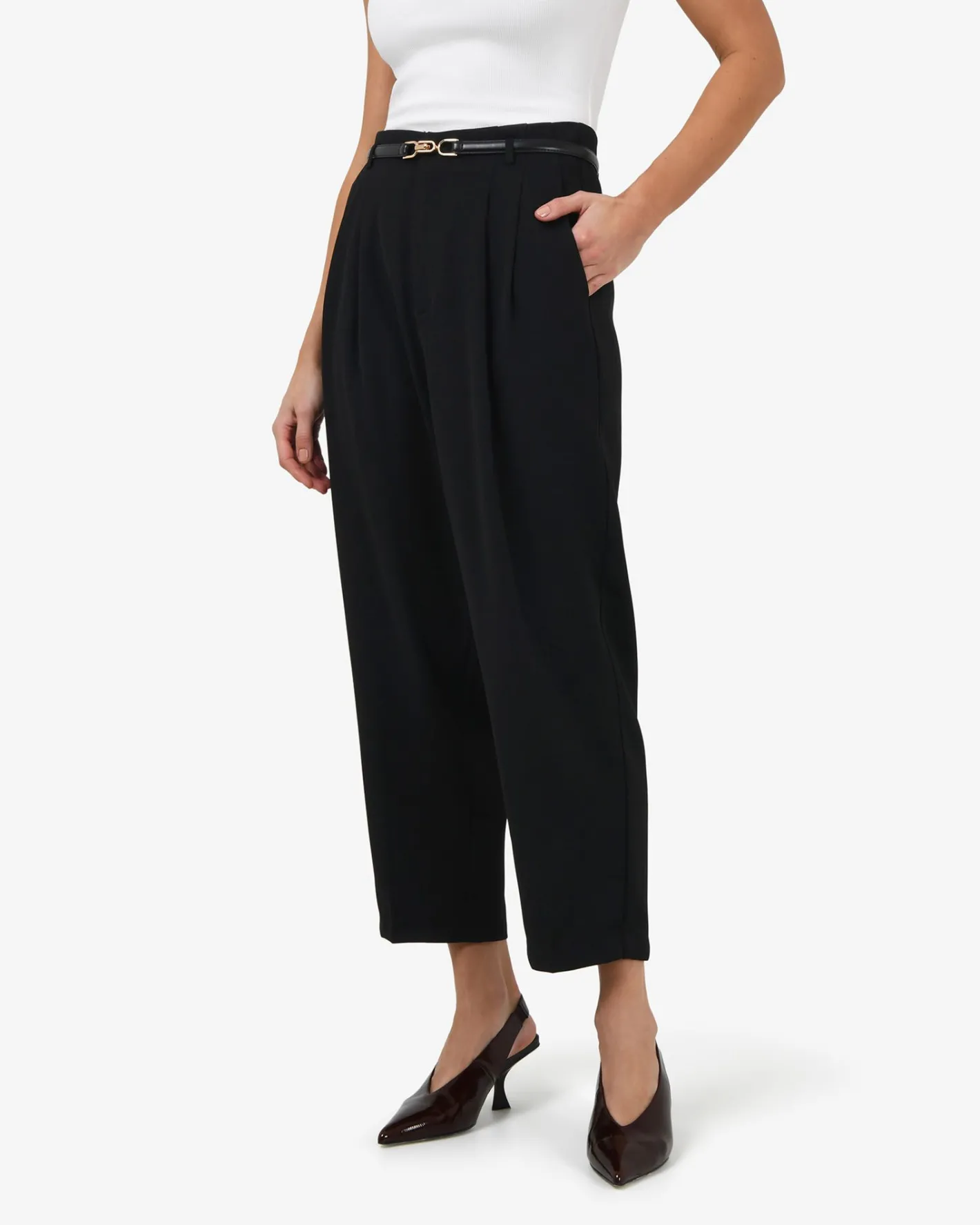 Forcast Ganni Tapered Pants Black New