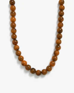 Forcast Gia Boho Resin Necklace Brown Hot