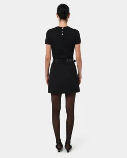 Forcast Gordon A-line Mini Skirt Black