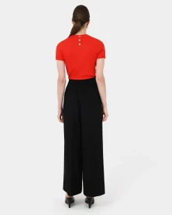 Forcast Goulbury Wide Leg Pants Black Hot