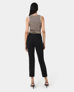 Forcast Hadley Straight Leg Pants Black