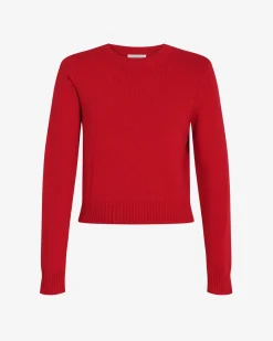 Forcast Hayes Wool Blend Jumper Red Clearance