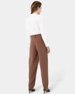 Forcast Hazel Belted Tapered Pant Charred Clay Best