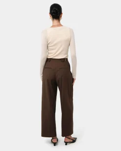 Forcast Henley Button Up Knit Beige Marle Online