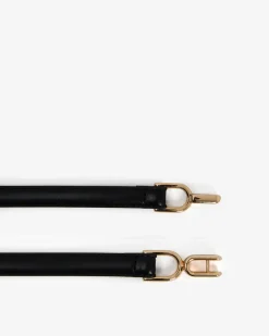 Forcast Hennessy Leather Adjustable Belt Black Clearance