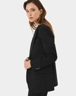 Forcast Hunter Single Breasted Blazer Black Outlet
