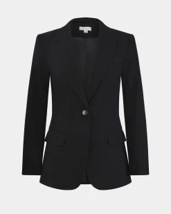 Forcast Hunter Single Breasted Blazer Black Outlet