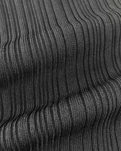 Forcast Isadora V-neck Knit Dress Black Clearance