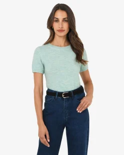 Forcast Jaira Wool Blend Knit Spearmint Clearance