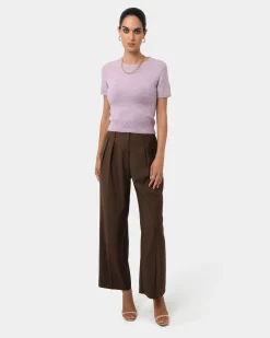 Forcast Jaira Wool Blend Knit Lilac Best