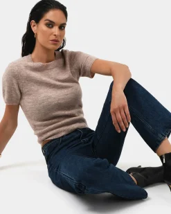 Forcast Jaira Wool Blend Knit Beige