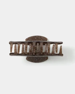 Forcast Jazzlyn Hair Claw Cocoa Outlet