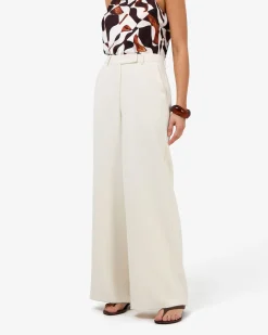 Forcast Jemima Wide Leg Pants Bone Best