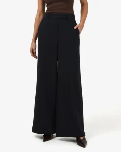 Forcast Jemima Wide Leg Pants Black