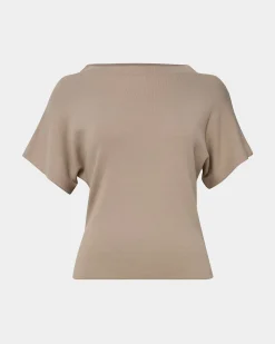 Forcast Jemma Relaxed Knit Top Beige Best