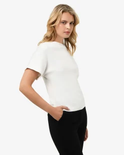 Forcast Jemma Relaxed Knit Top Ivory Online