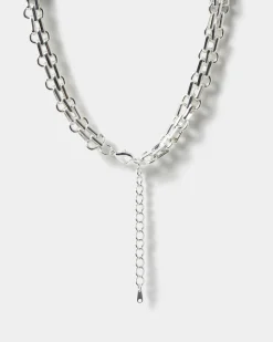 Forcast Jocelyn Plated Necklace Silver Clearance