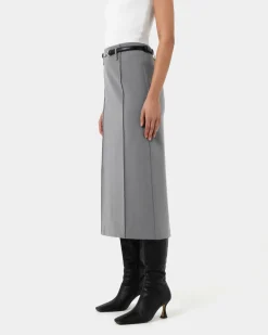Forcast Joelle Column Skirt Grey Sale