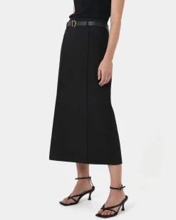 Forcast Joelle Column Skirt Black Sale