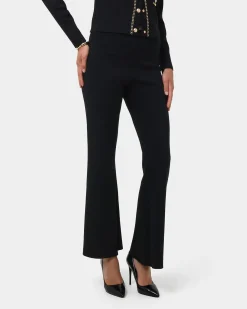 Forcast Jordy Flared Knit Pants Black