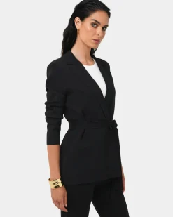 Forcast Jordy Knit Blazer Black Discount