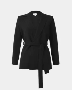 Forcast Jordy Knit Blazer Black Discount