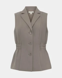 Forcast Jordy Longline Vest Stone Clearance