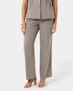 Forcast Jordy Relax Pants Stone Discount