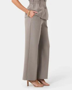 Forcast Jordy Relax Pants Stone Discount