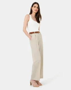 Forcast Jordy Relax Pants Bone Outlet
