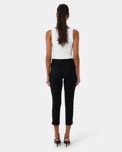 Forcast Josie 2 Cropped Notch Pants Black Sale