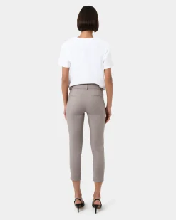 Forcast Josie 2 Cropped Notch Pants Stone Clearance