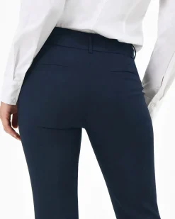 Forcast Josie 2 Cropped Notch Pants Navy New