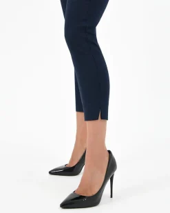 Forcast Josie 2 Cropped Notch Pants Navy New