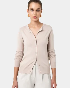 Forcast Joyce Knit Cardigan Sand Beige Discount
