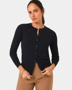 Forcast Joyce Knit Cardigan Navy Best