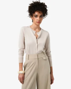 Forcast Joyce Knit Cardigan Beige Hot