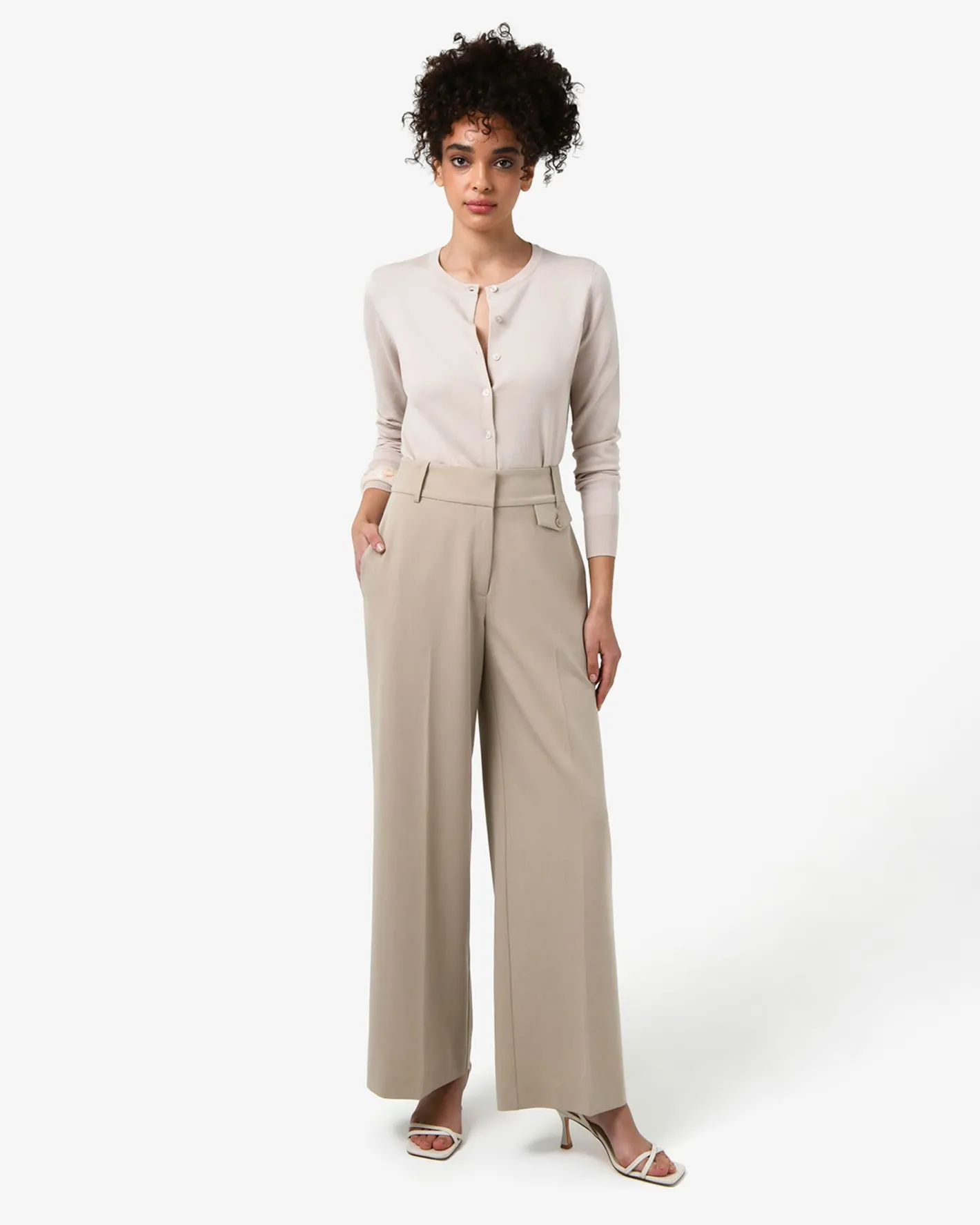 Forcast Joyce Knit Cardigan Beige Hot