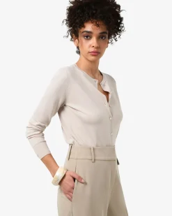 Forcast Joyce Knit Cardigan Beige Hot