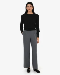 Forcast Juanita Cotton Cable Knit Black