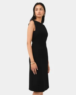 Forcast Juno Ponte Fitted Dress Black Online