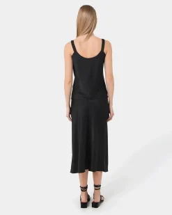 Forcast Kalena Satin Cami Top Black Hot