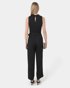 Forcast Kalista Cowl Neck Jumpsuit Black Hot