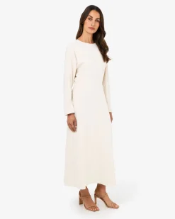 Forcast Karina Dolman Midi Dress Ecru Sale