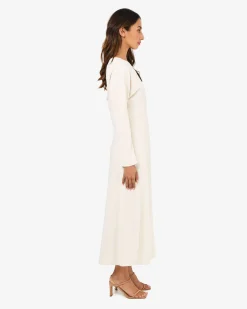 Forcast Karina Dolman Midi Dress Ecru Sale