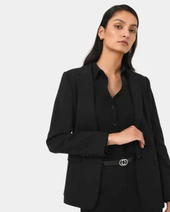 Forcast Karlie Single Breasted Blazer Black Hot